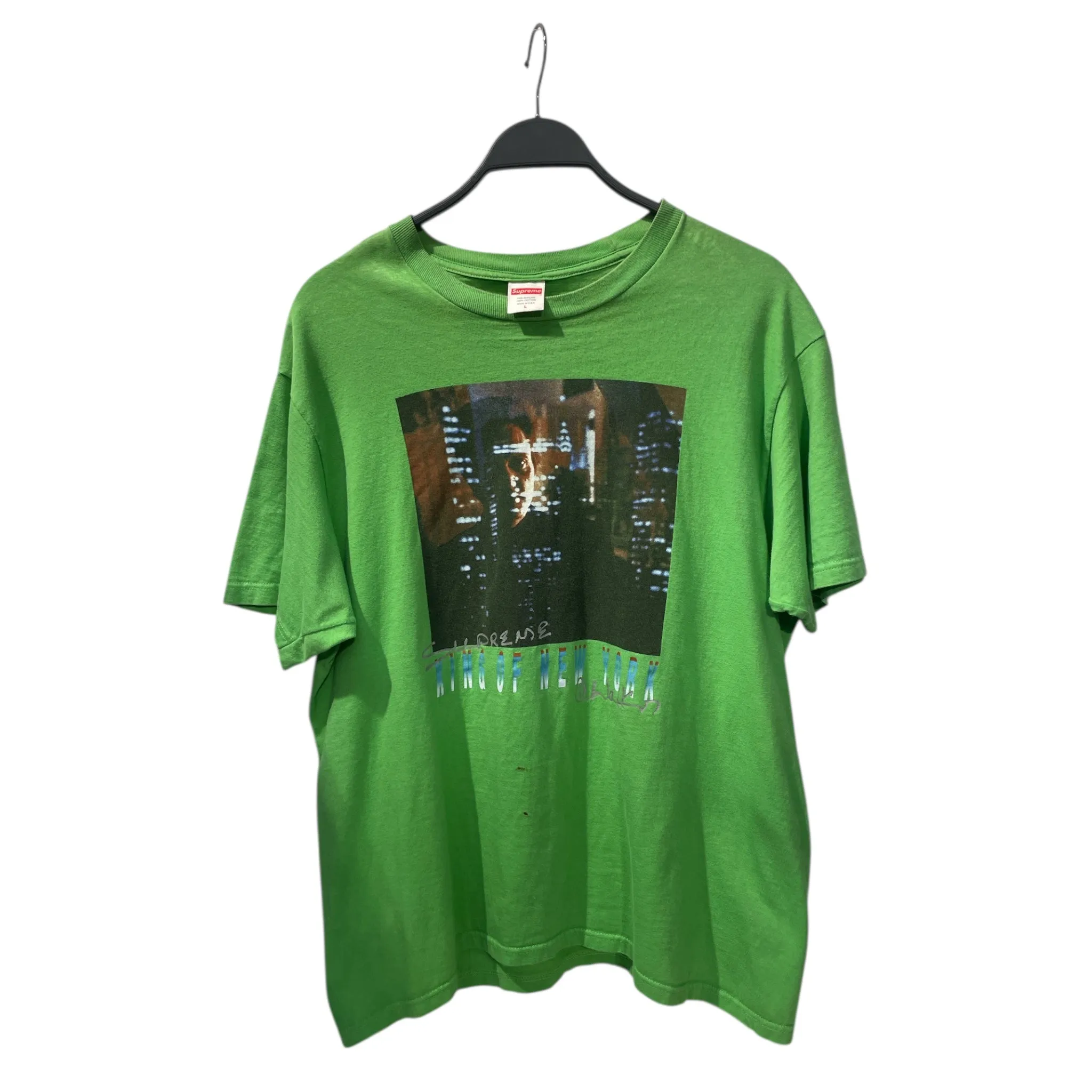 Supreme/T-Shirt/L/Cotton/GRN/ny tee