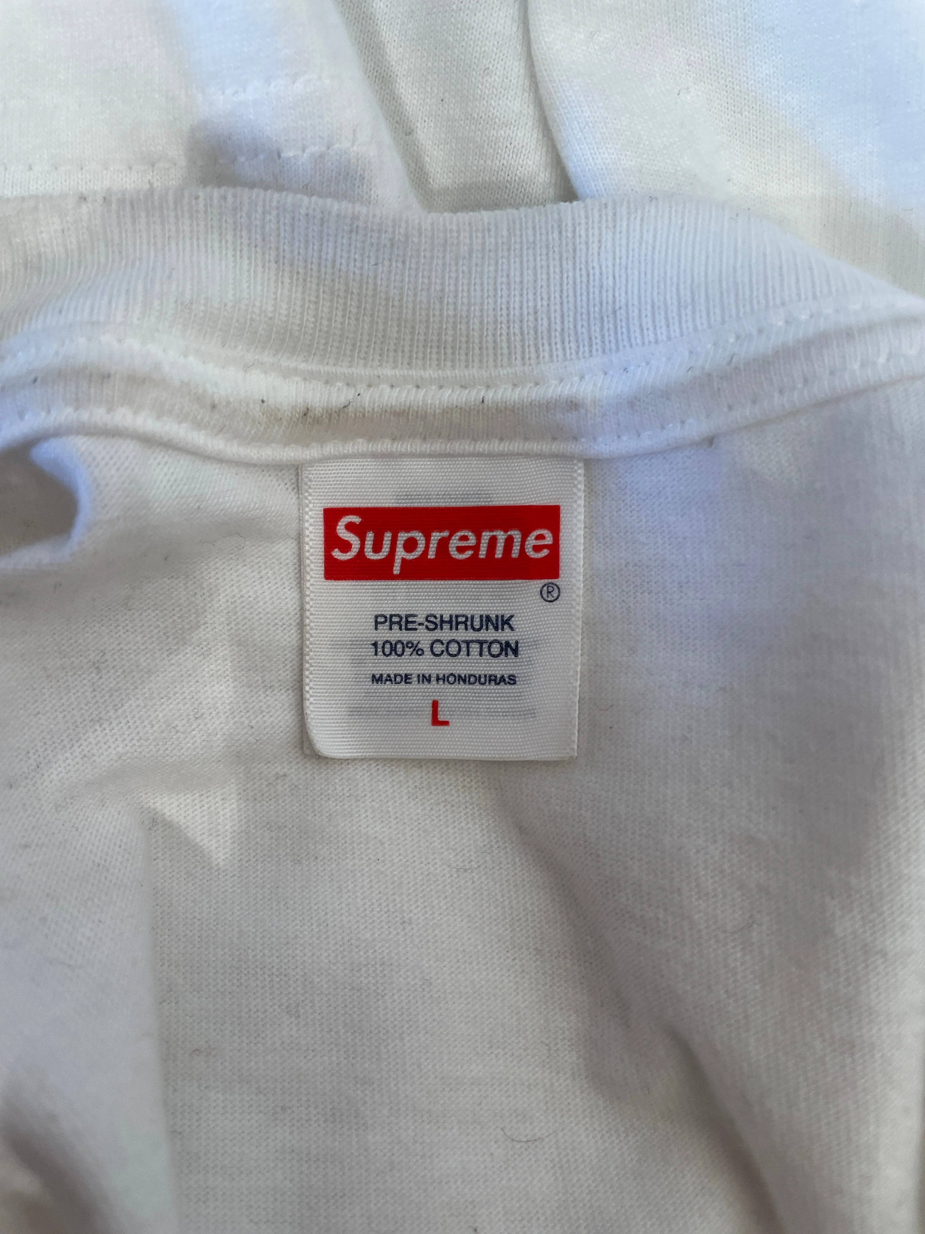 Supreme/T-Shirt/L/Cotton/WHT/MAX B