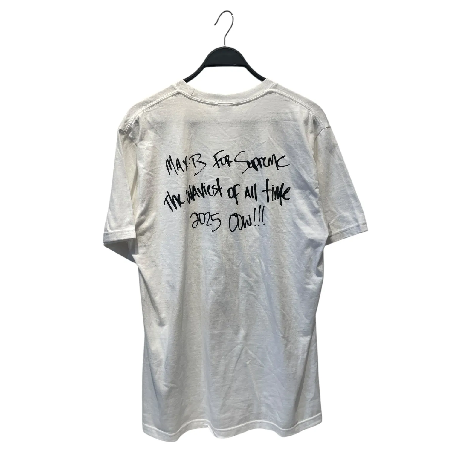 Supreme/T-Shirt/L/Cotton/WHT/MAX B