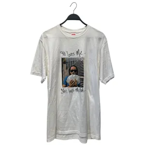 Supreme/T-Shirt/L/Cotton/WHT/MAX B