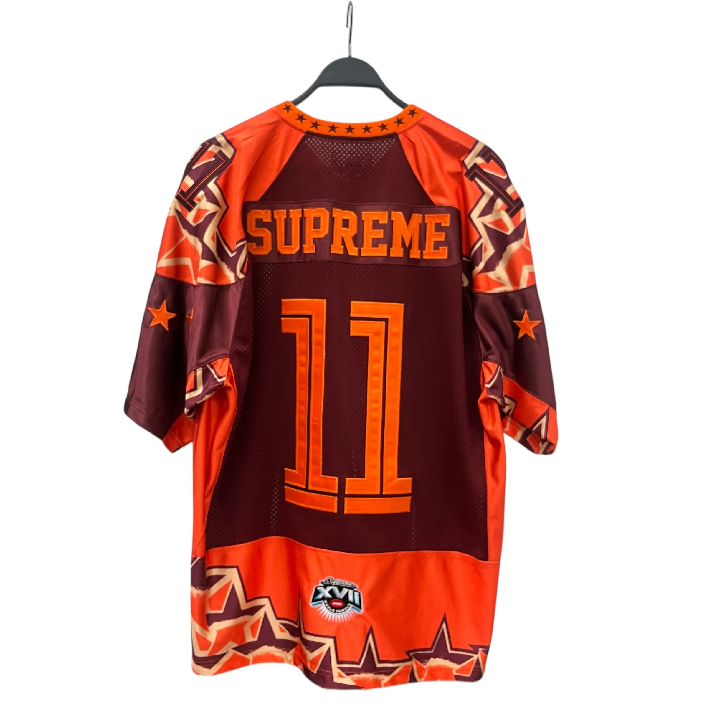 Supreme/T-Shirt/L/Polyester/ORN/Graphic/STARS FOOTBALL JERSEY