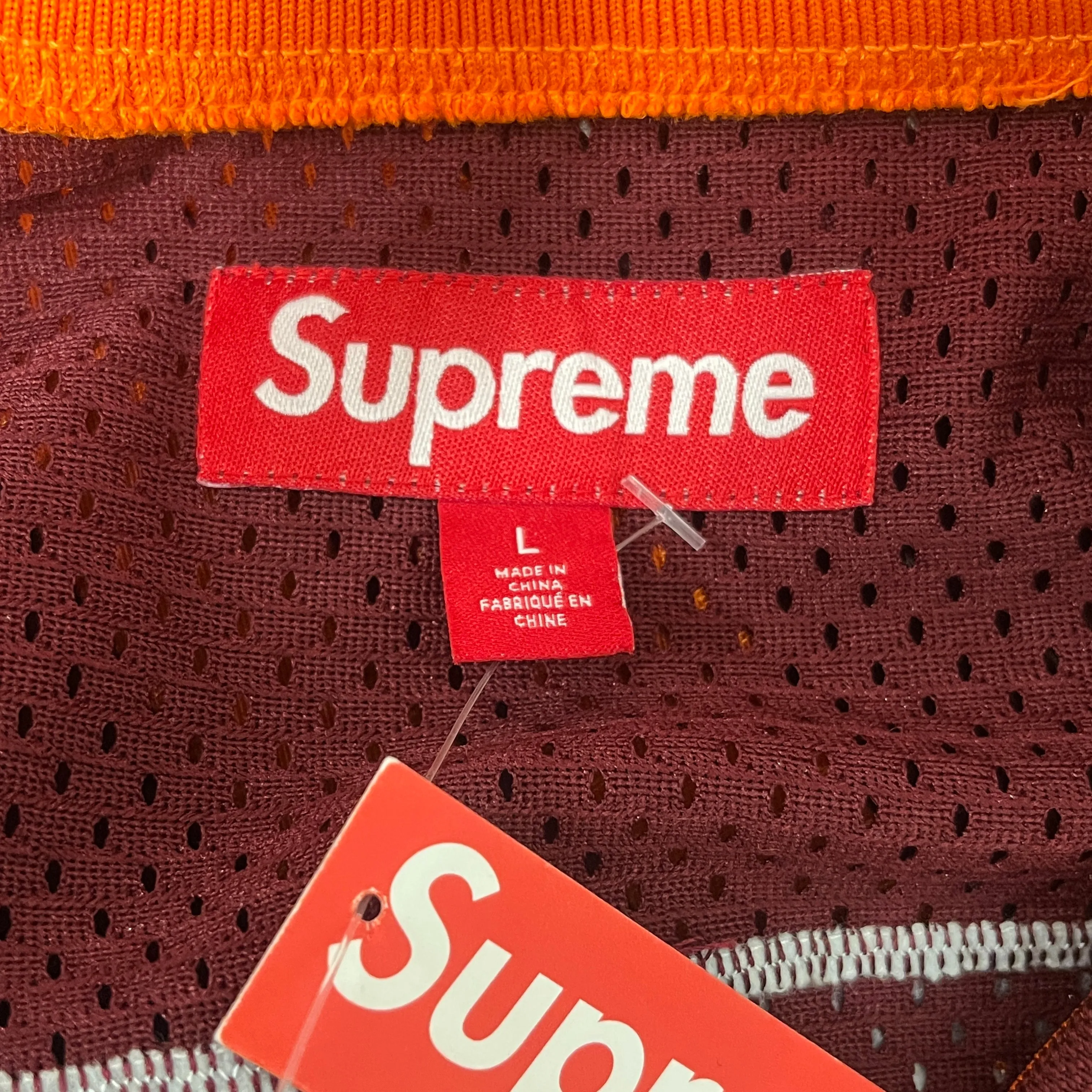 Supreme/T-Shirt/L/Polyester/ORN/Graphic/STARS FOOTBALL JERSEY