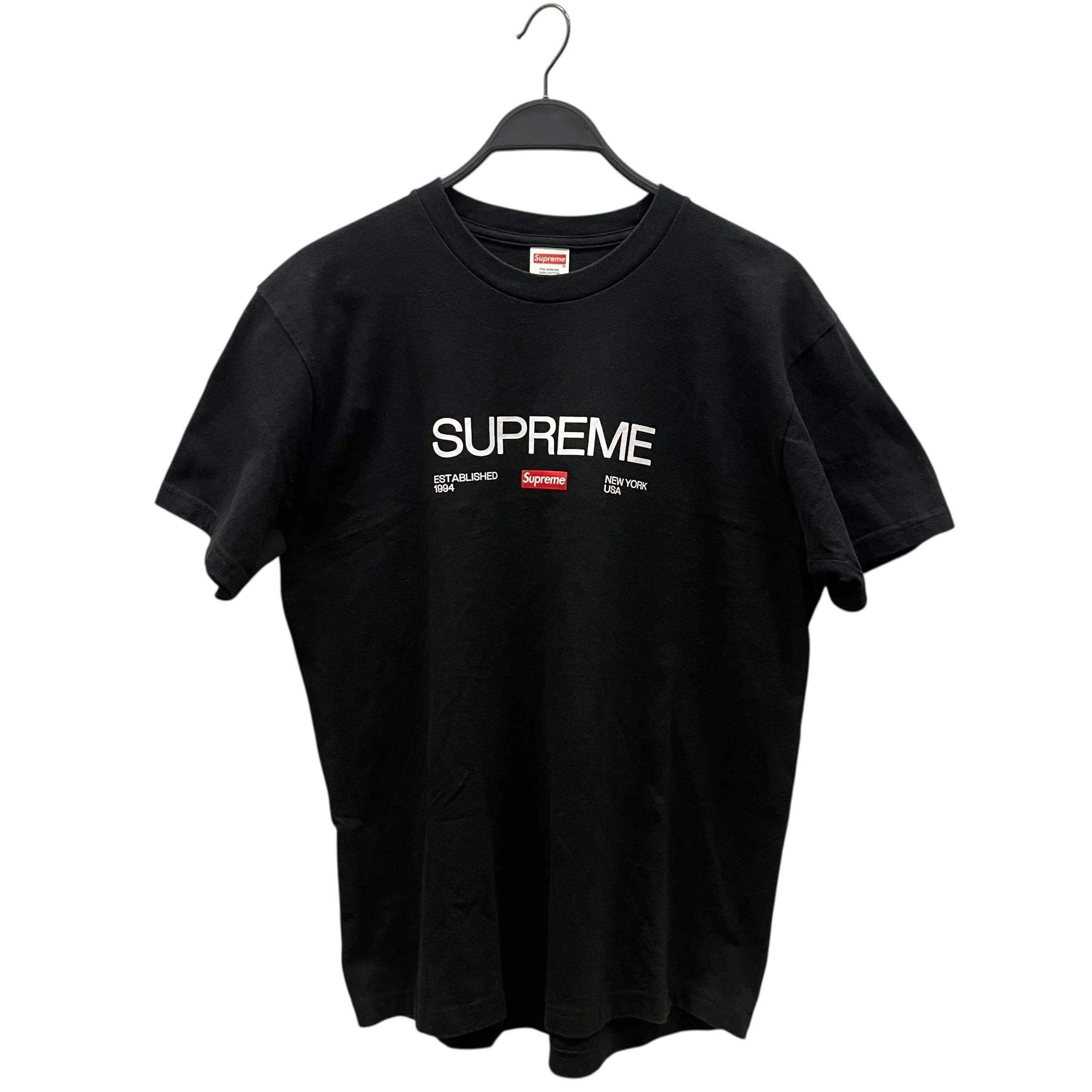 Supreme/T-Shirt/M/Cotton/BLK/Est 1994 New York Tee