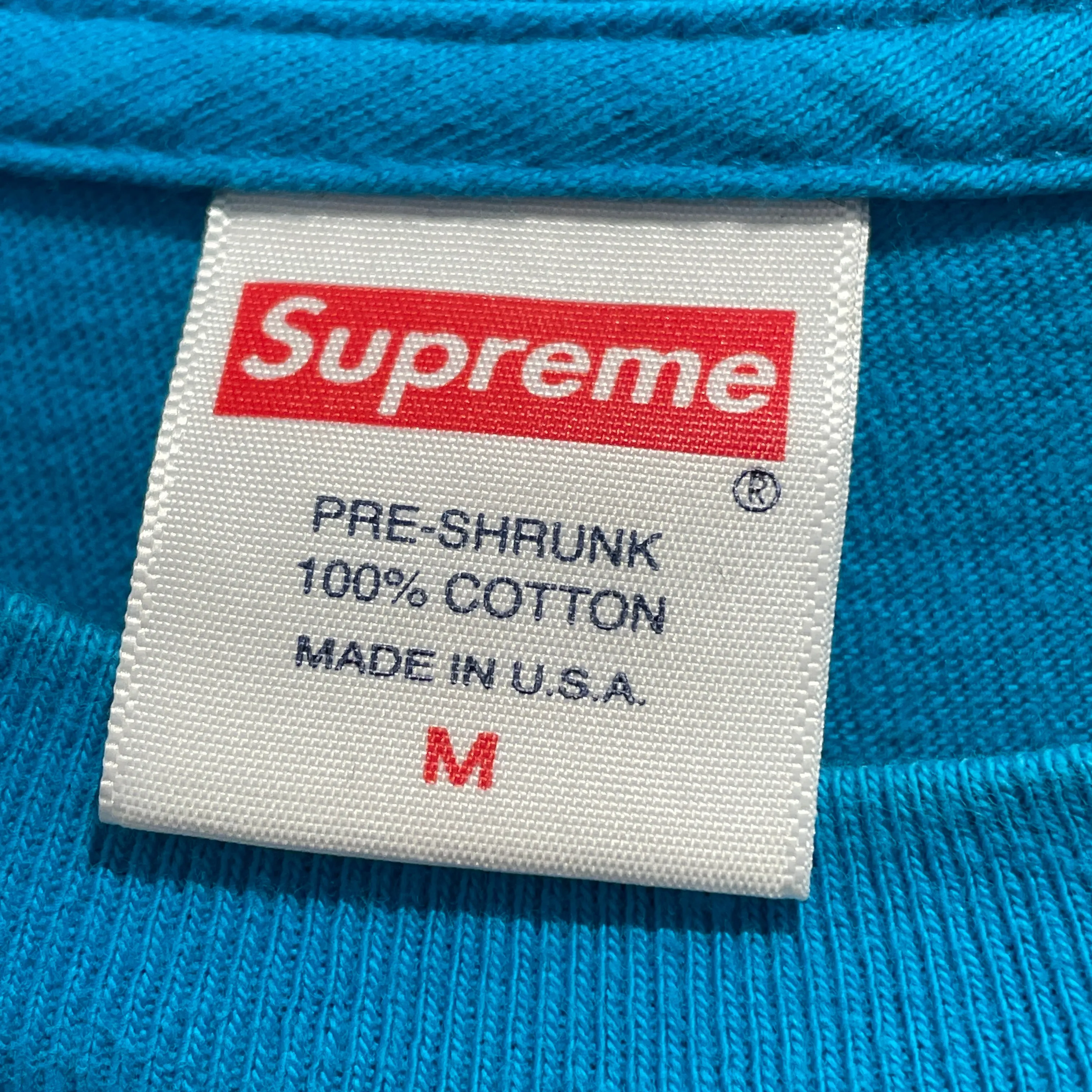 Supreme/T-Shirt/M/Cotton/BLU/Graphic/Madonna Tee