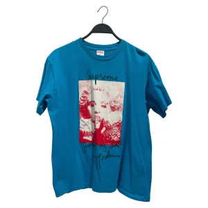 Supreme/T-Shirt/M/Cotton/BLU/Graphic/Madonna Tee