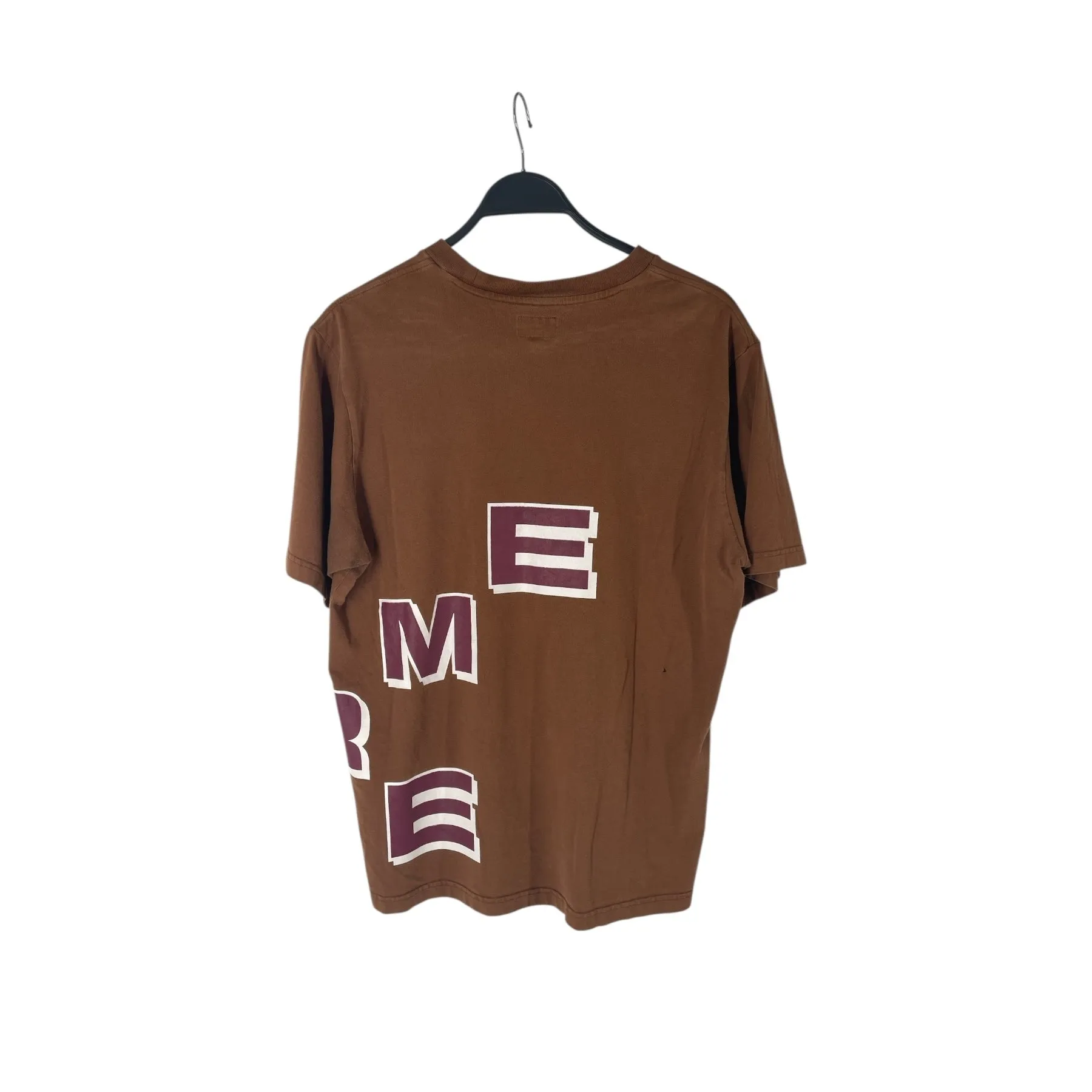 Supreme/T-Shirt/M/Cotton/BRW/DIAGONAL BRANDING