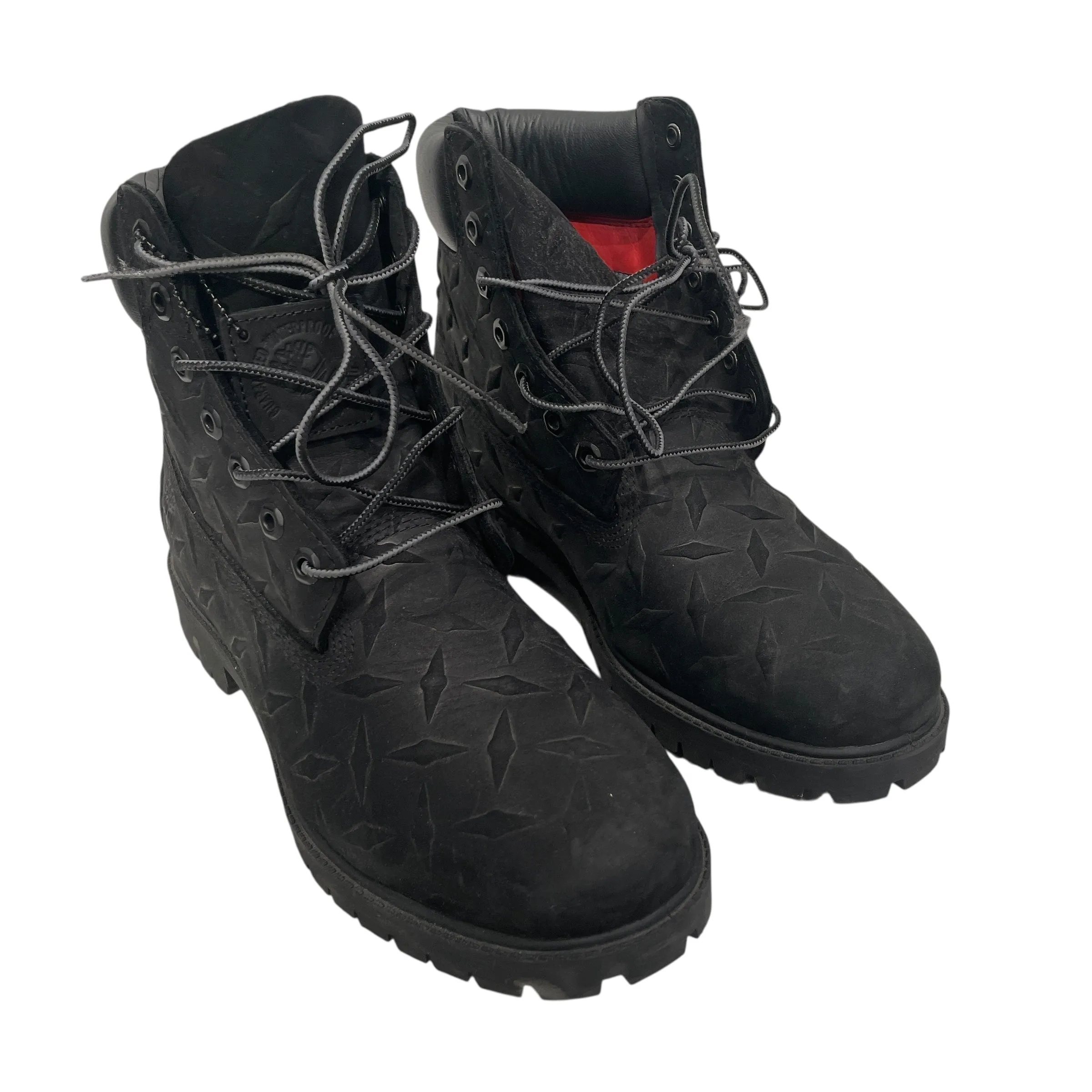 Supreme/Timberland/Boots/US 9/Suede/BLK/8 Hole/diamond plate boots