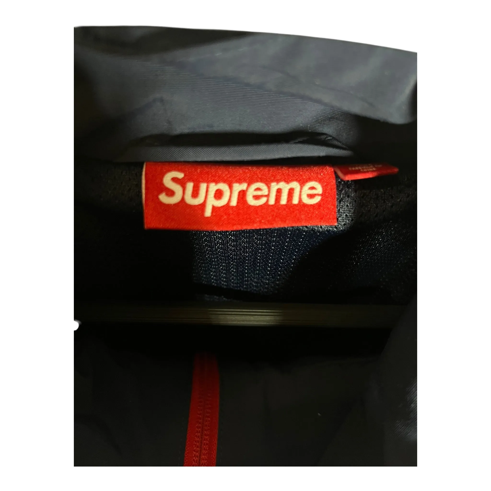 Supreme/Windbreaker/XL/Polyester/NVY/SS25 Contrast Zipper Track Jkt