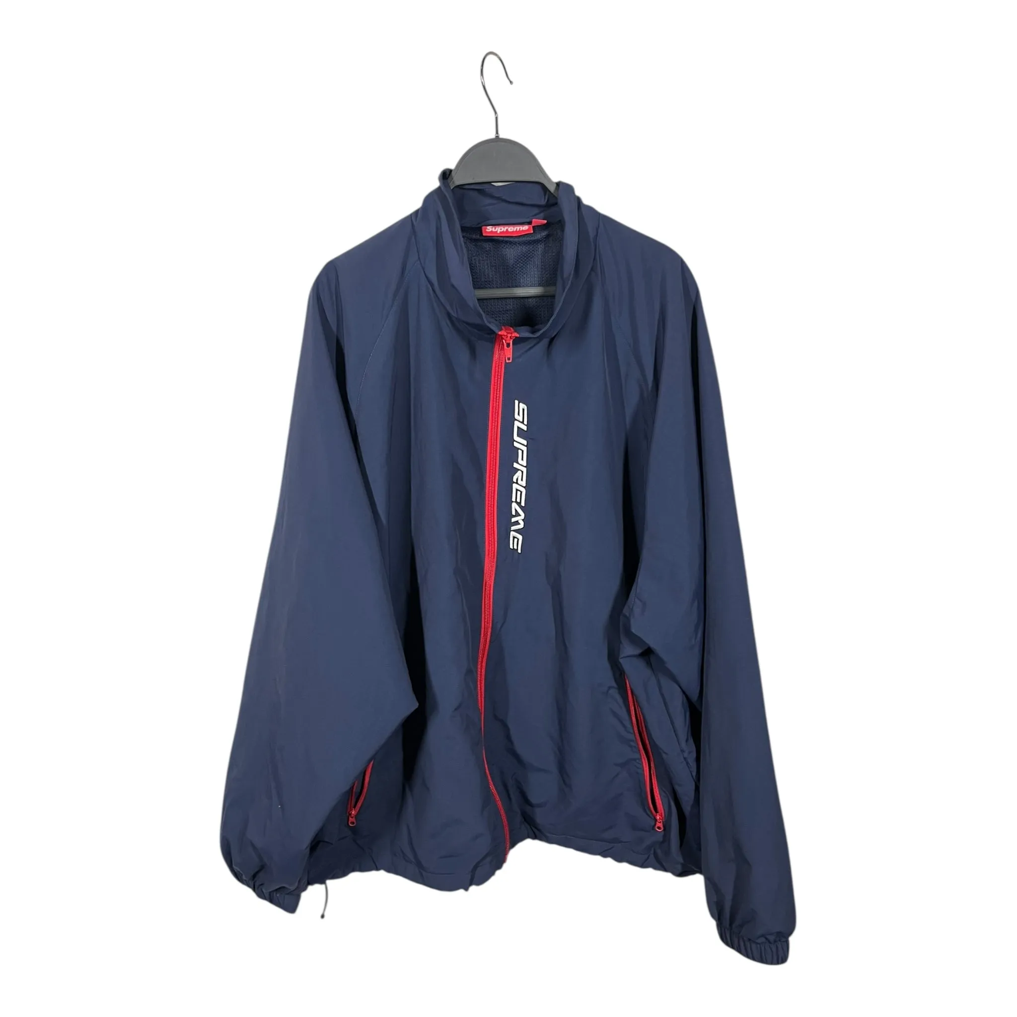 Supreme/Windbreaker/XL/Polyester/NVY/SS25 Contrast Zipper Track Jkt