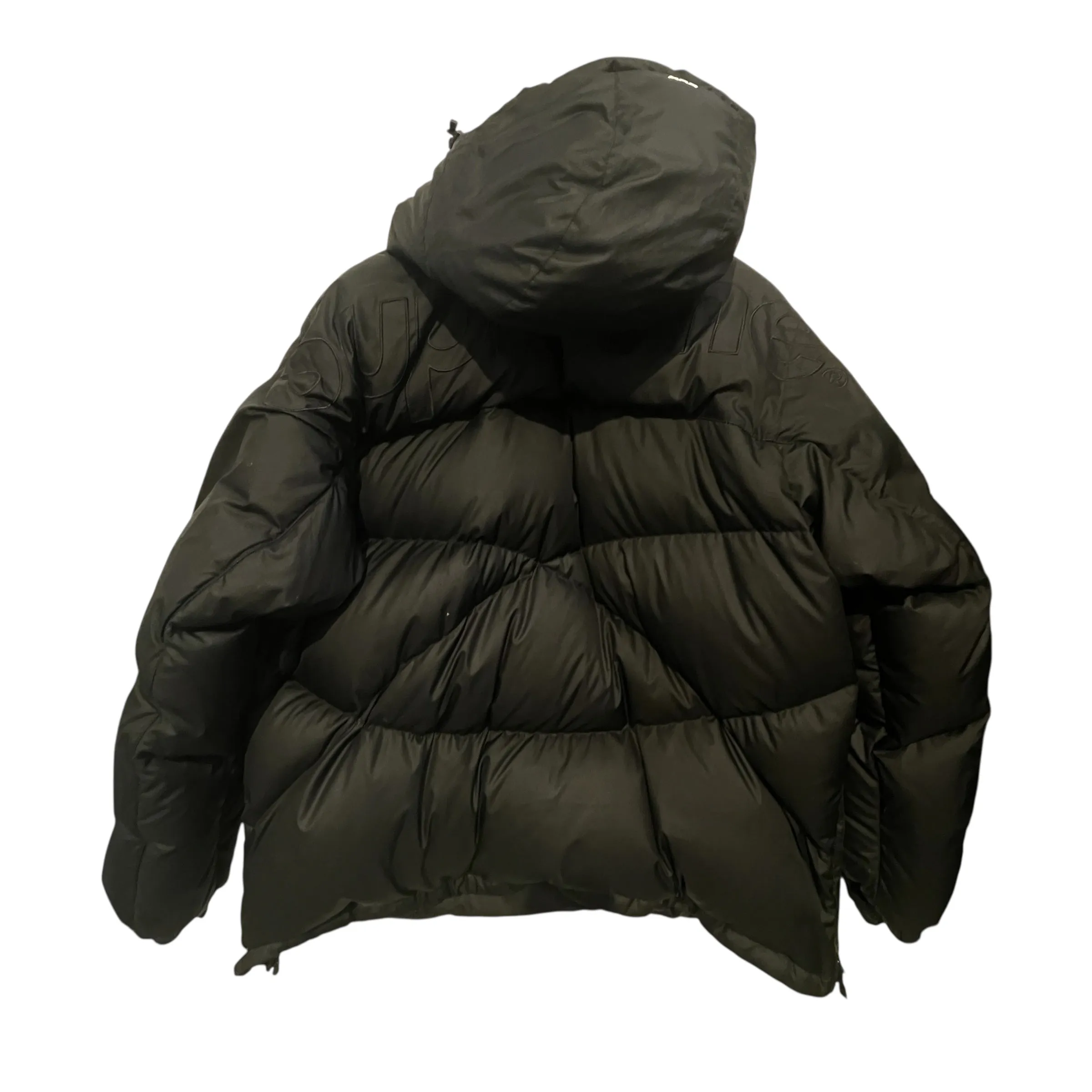 THE NORTH FACE/Supreme/Puffer Jkt/L/Polyester/BLK/800-fill half zip hooded
